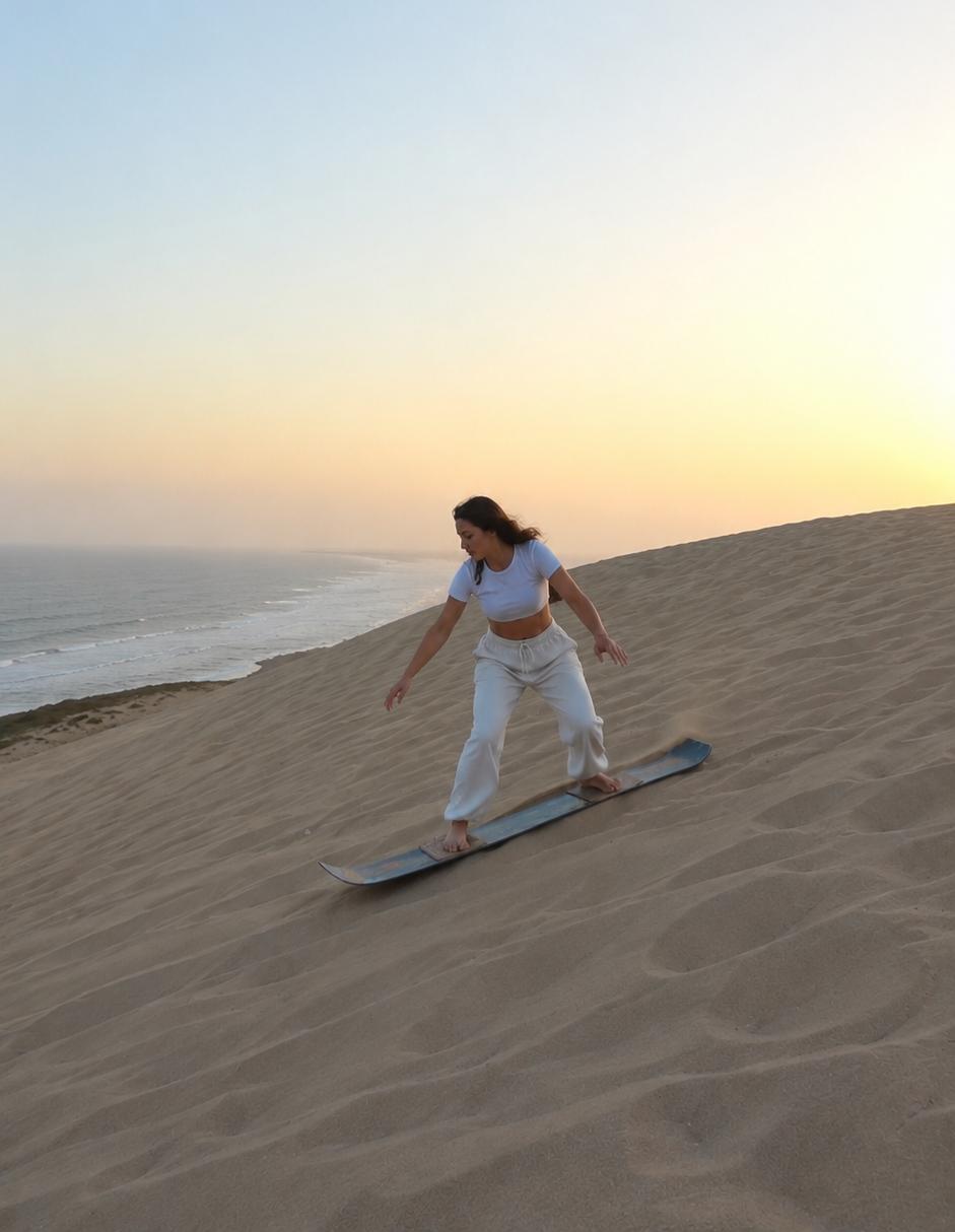 Sandboarding Combo at Timlaline dunes near Agadir, Morocco — 