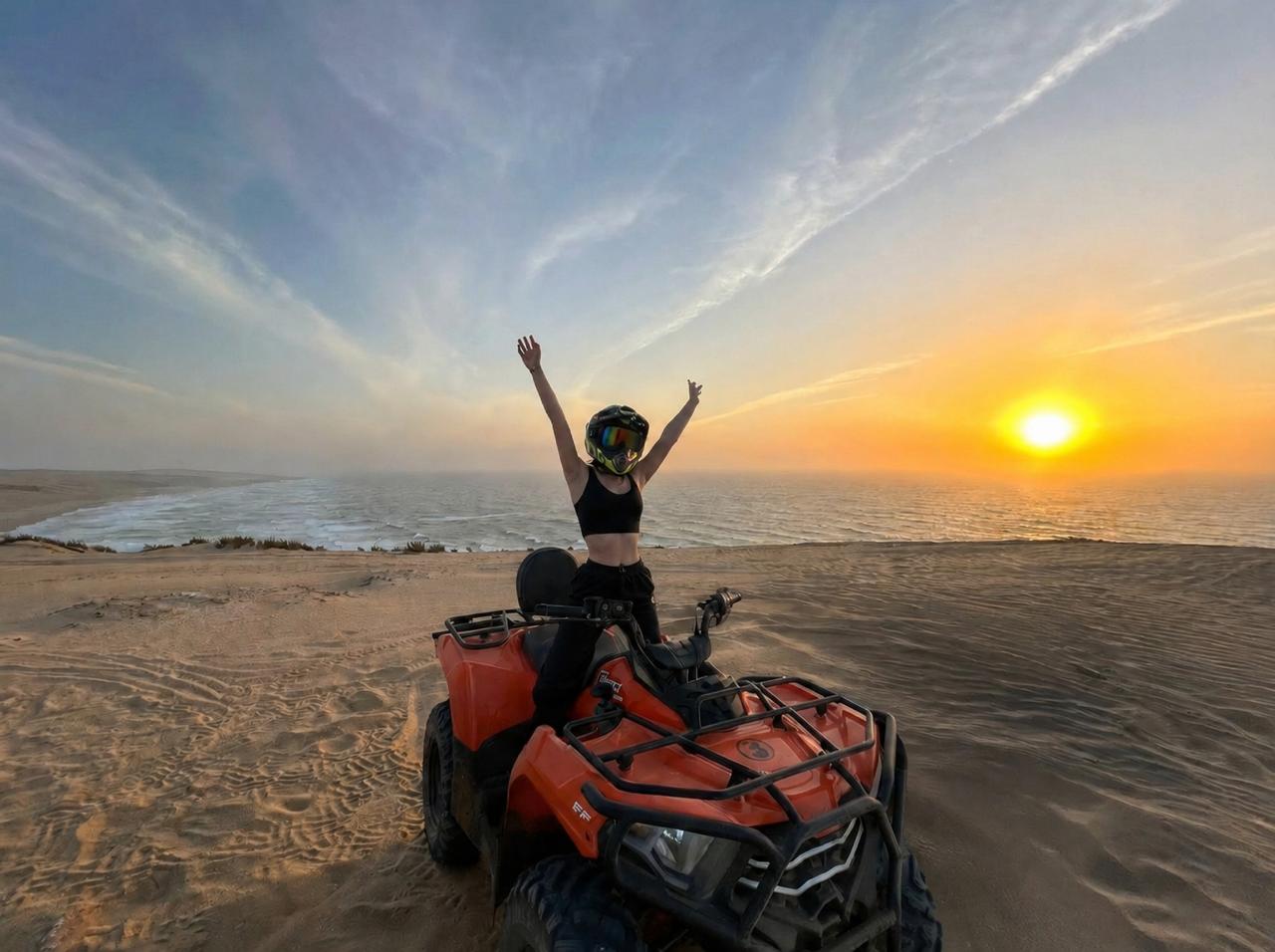 Timlaline Adventure Pack - Quad, Camel & Sandboarding — Timlaline / Timlalin dunes quad tour photo, Agadir Morocco